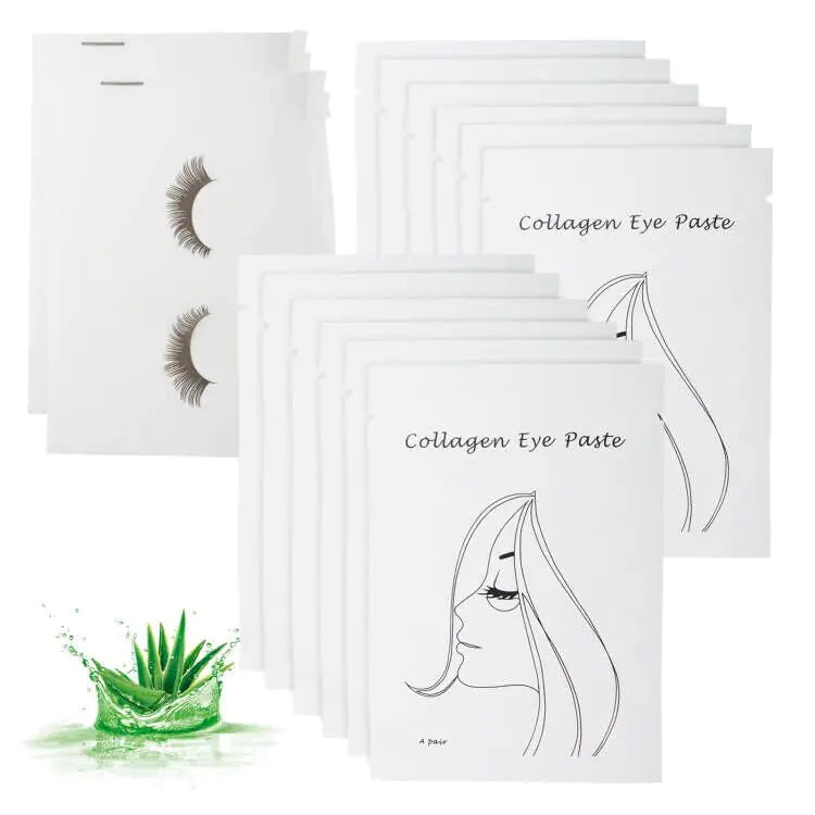 DODIDODI® - 100 Pairs Eyelash Extension Gel Patches Kit Lash Extension Lint Free Under Hydrogel Eye Mask Pads Beauty Tool with Case (Silver 100)